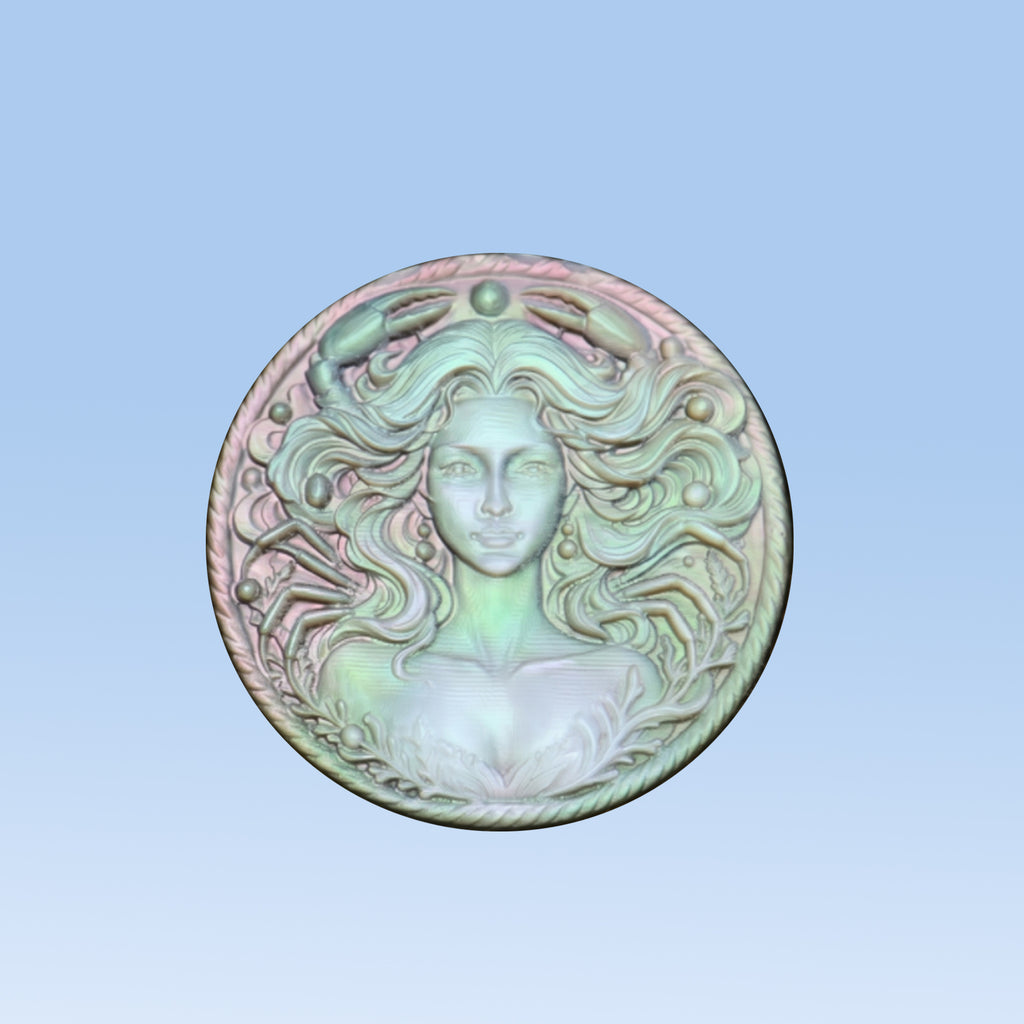 Zodiac Shell Carving Disc — Olympian Series