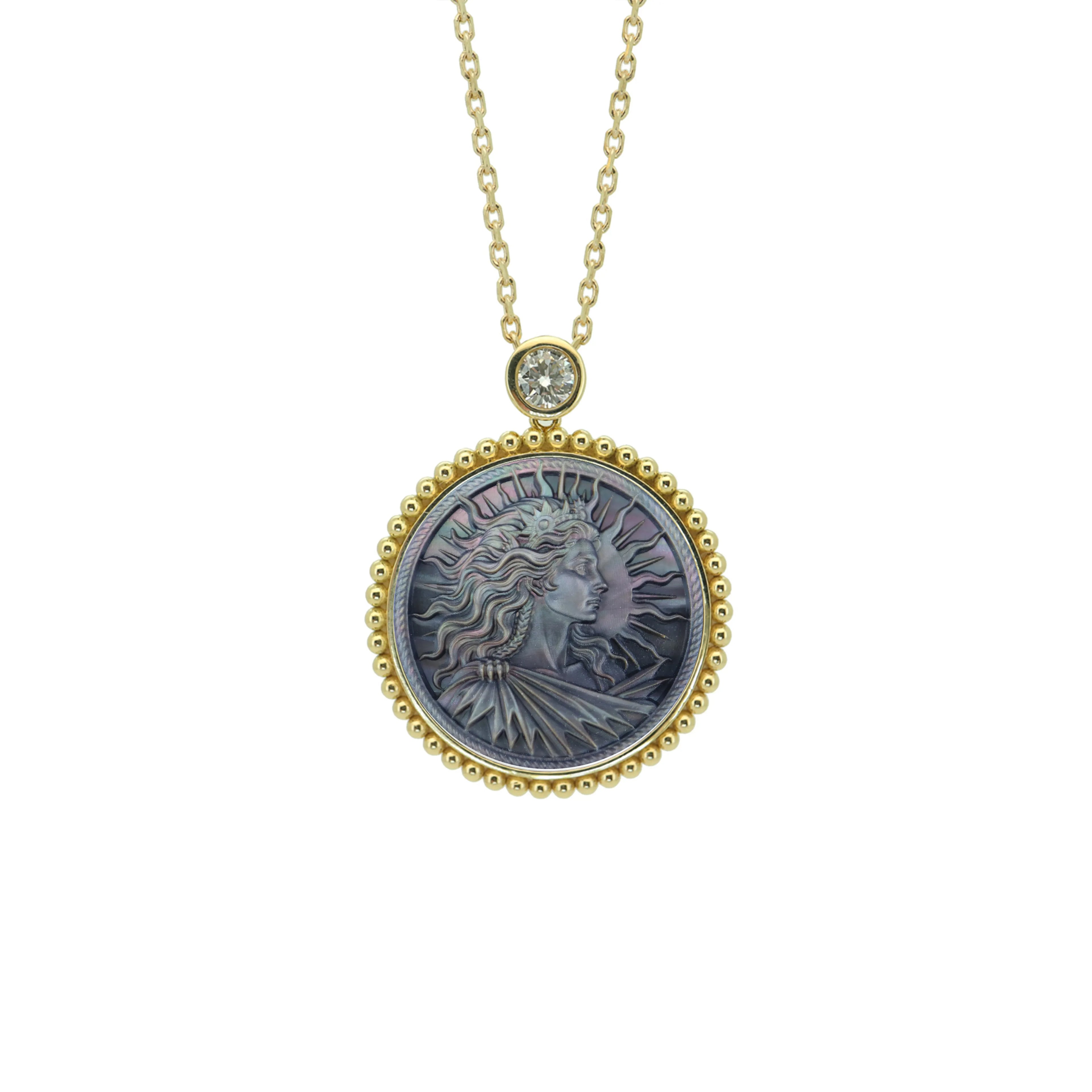 Greek Goddess Zodiac Necklace-Beaded