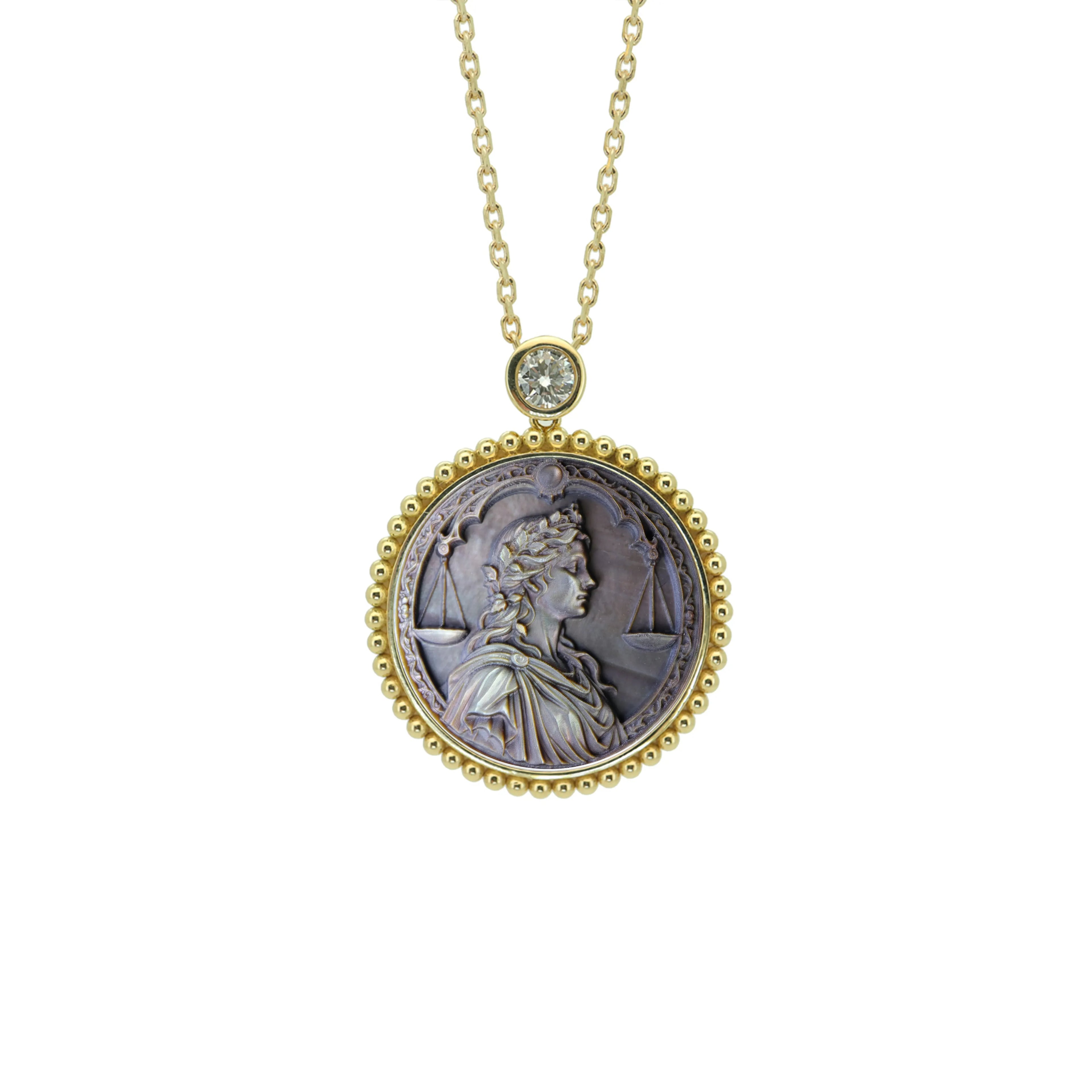 Greek Goddess Zodiac Necklace-Beaded