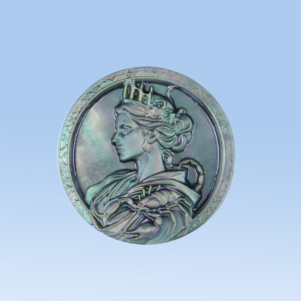 Zodiac Shell Carving Disc — Olympian Series