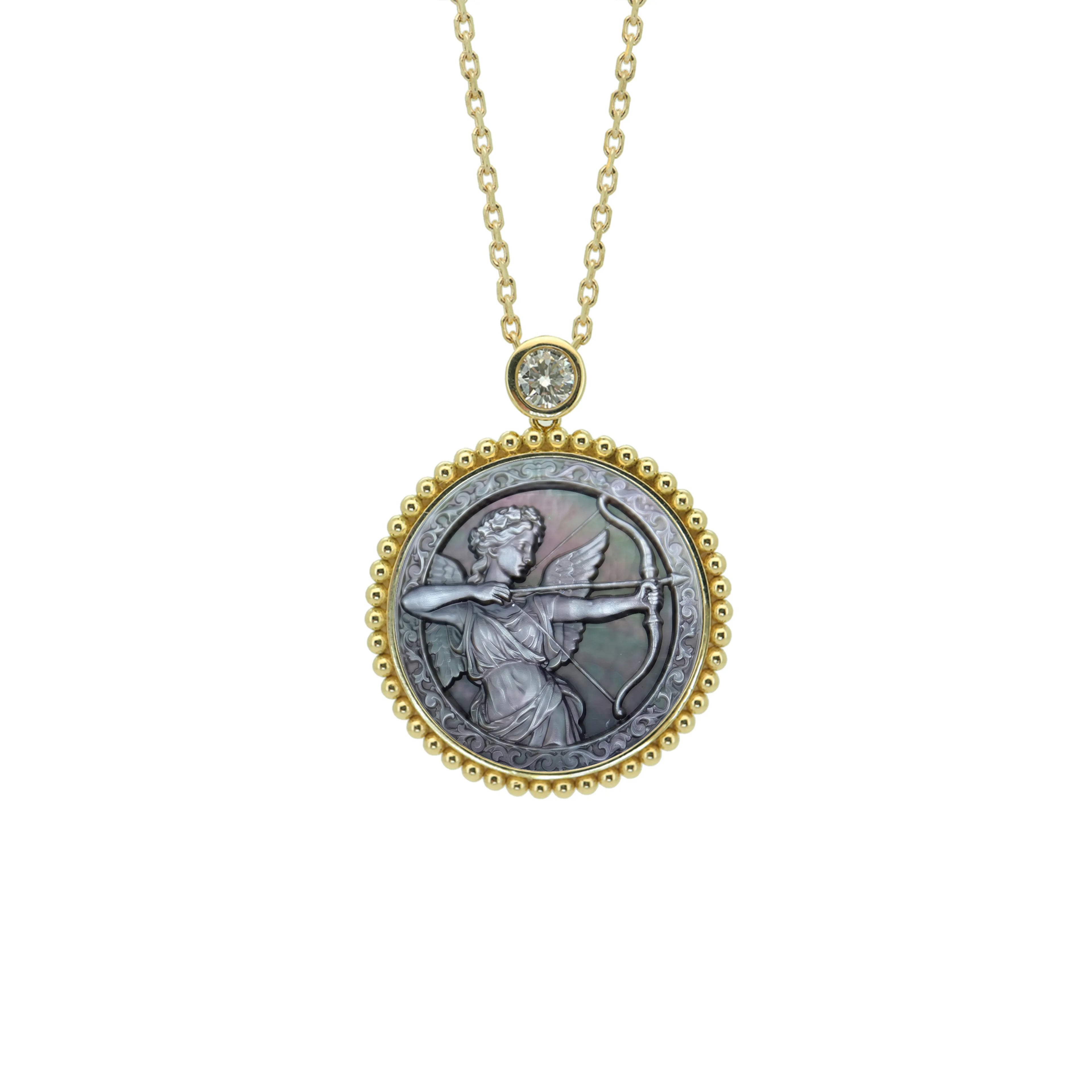 Greek Goddess Zodiac Necklace-Beaded