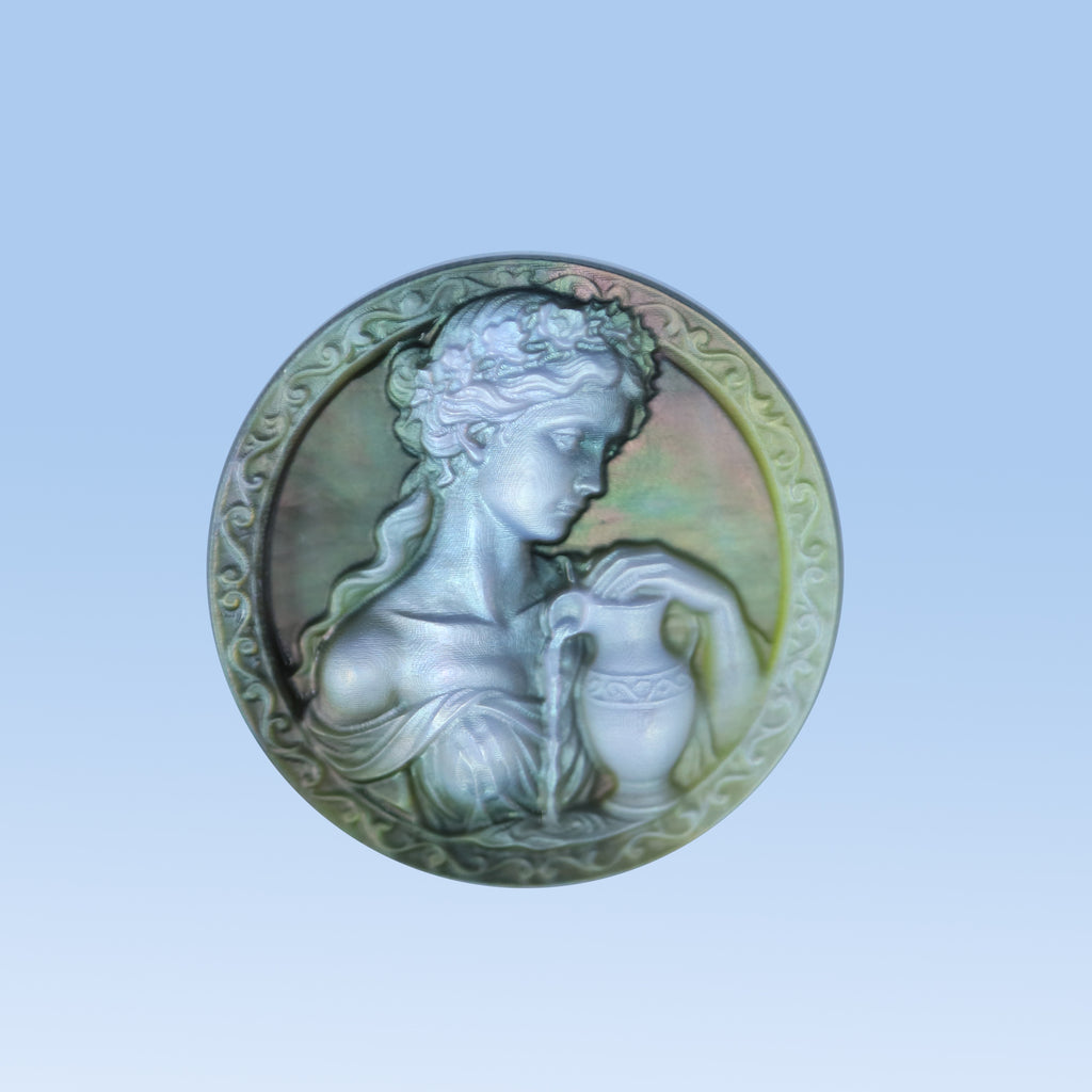 Zodiac Shell Carving Disc — Olympian Series