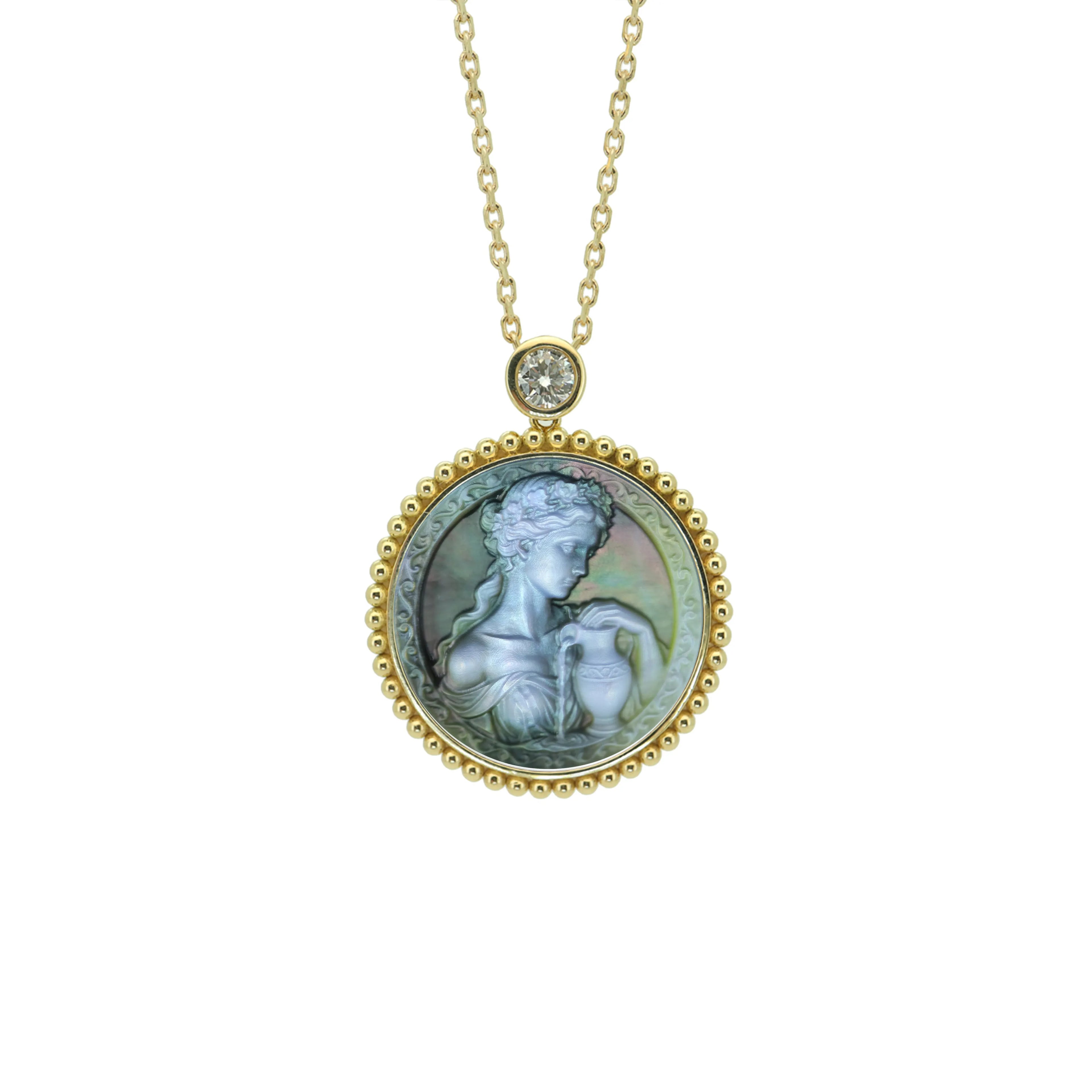 Greek Goddess Zodiac Necklace-Beaded