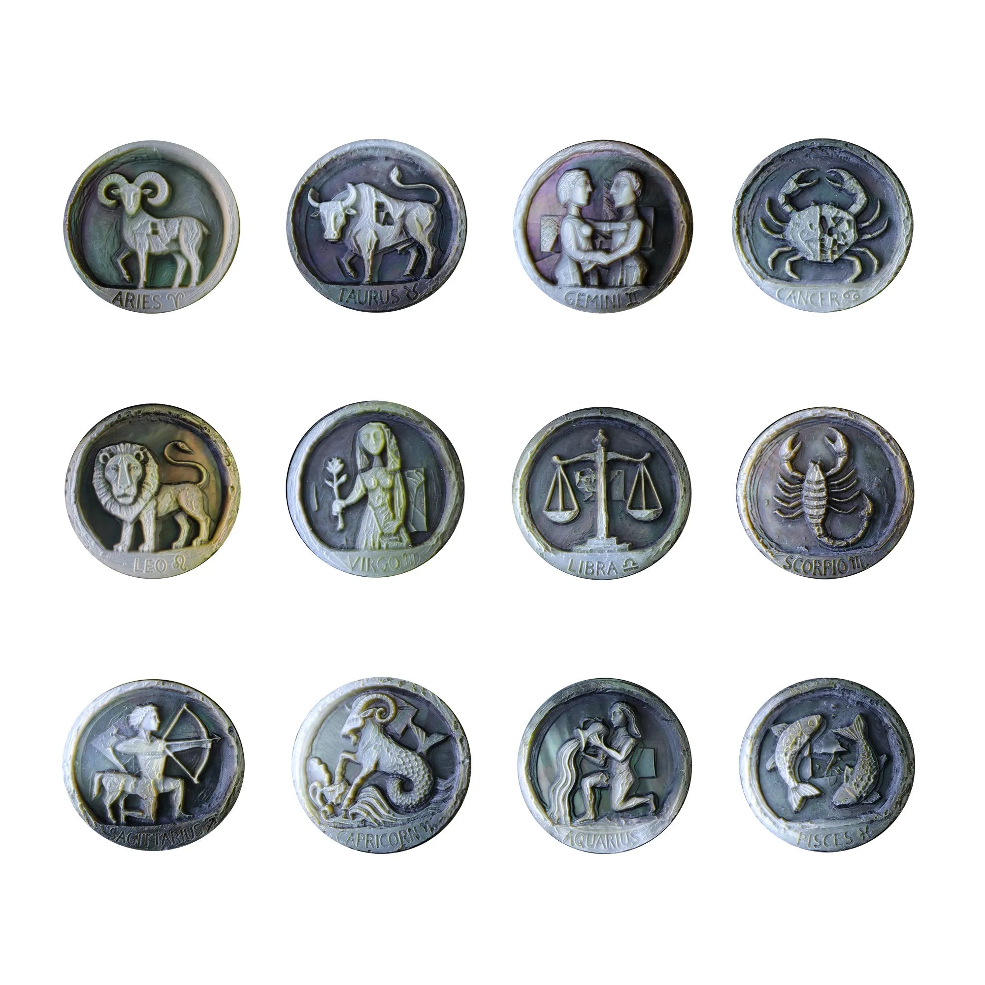 Abstract Avant-Garde Abstract Zodiac Relief Necklace - Twisted