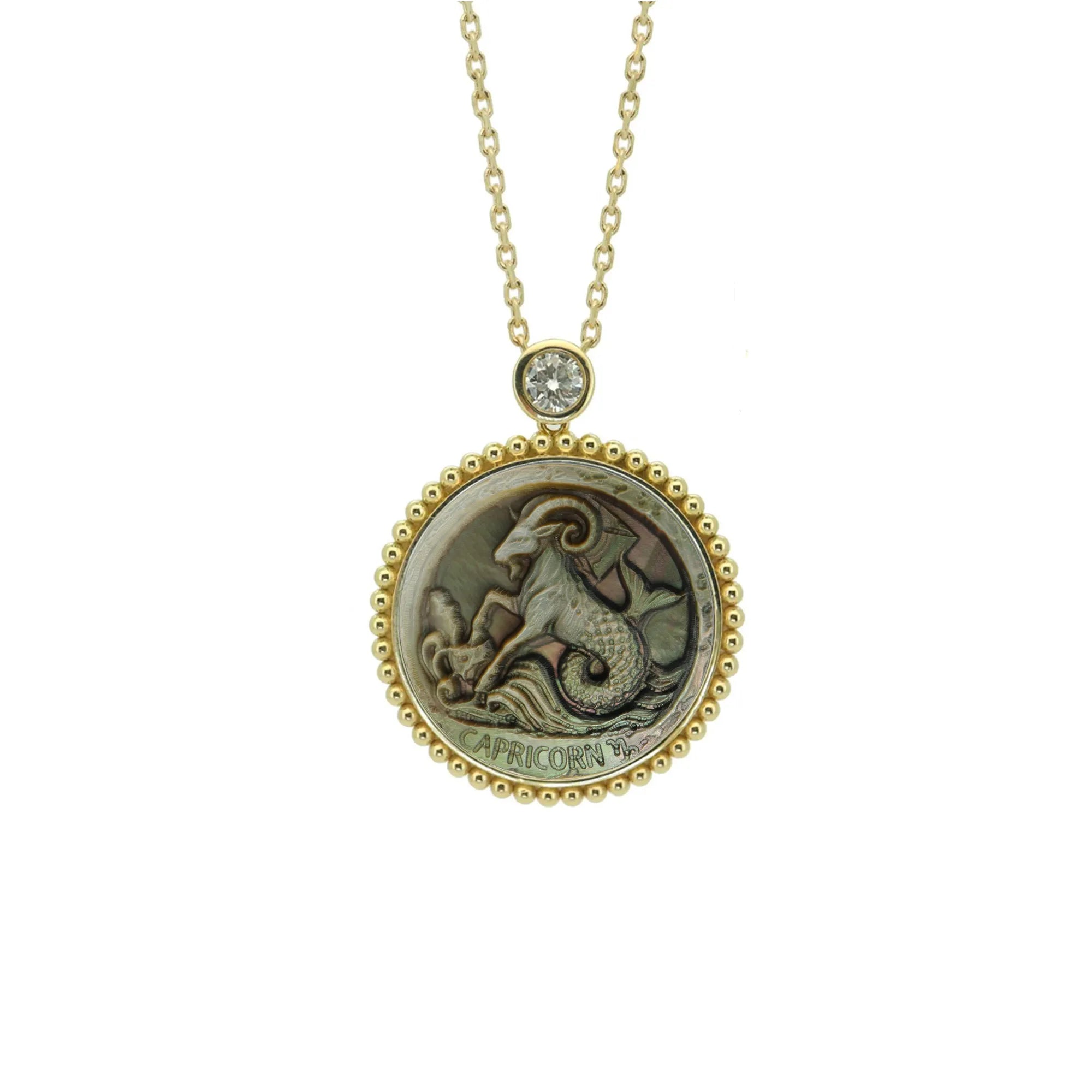 Avant-Garde Abstract Zodiac Relief Necklace-Beaded