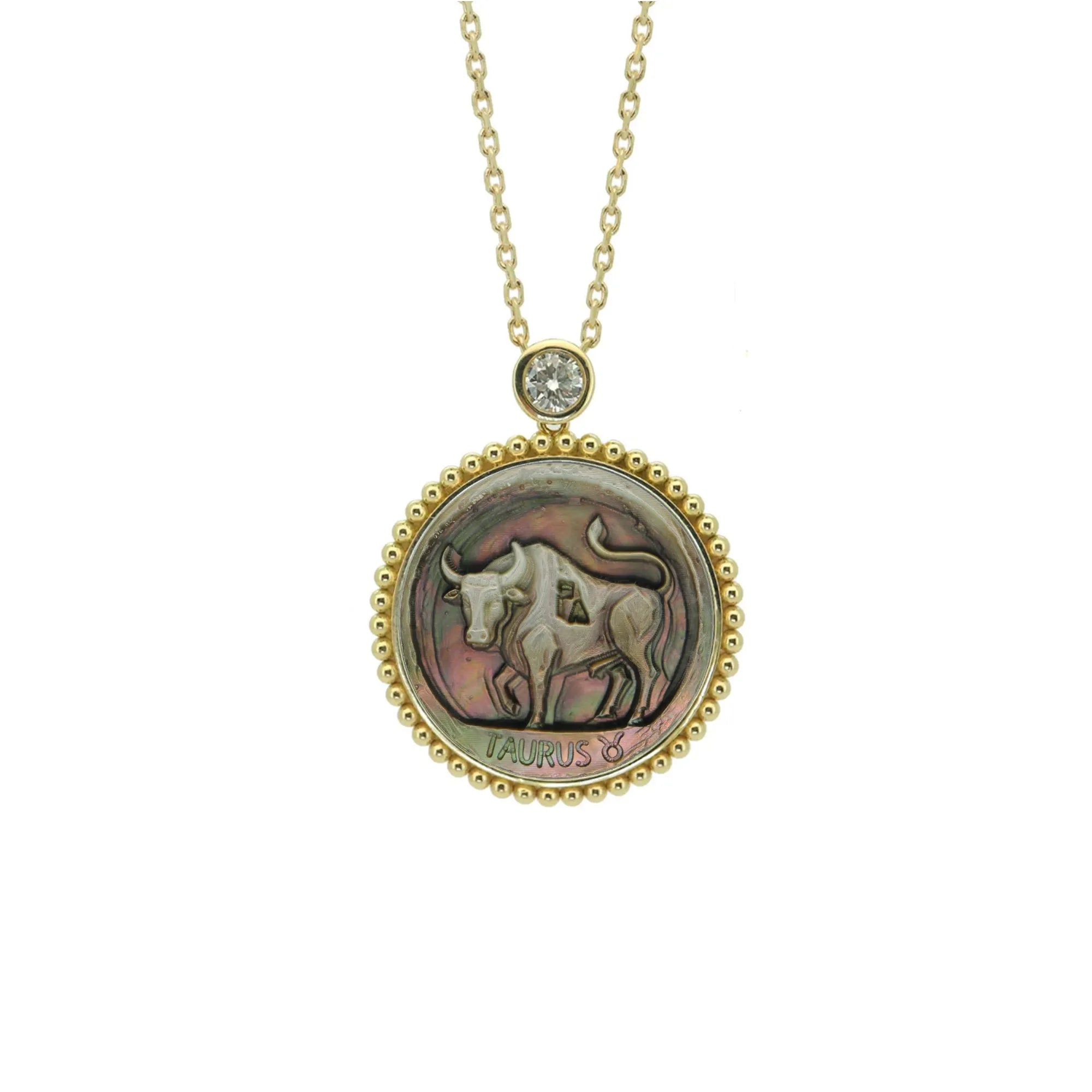 Avant-Garde Abstract Zodiac Relief Necklace-Beaded