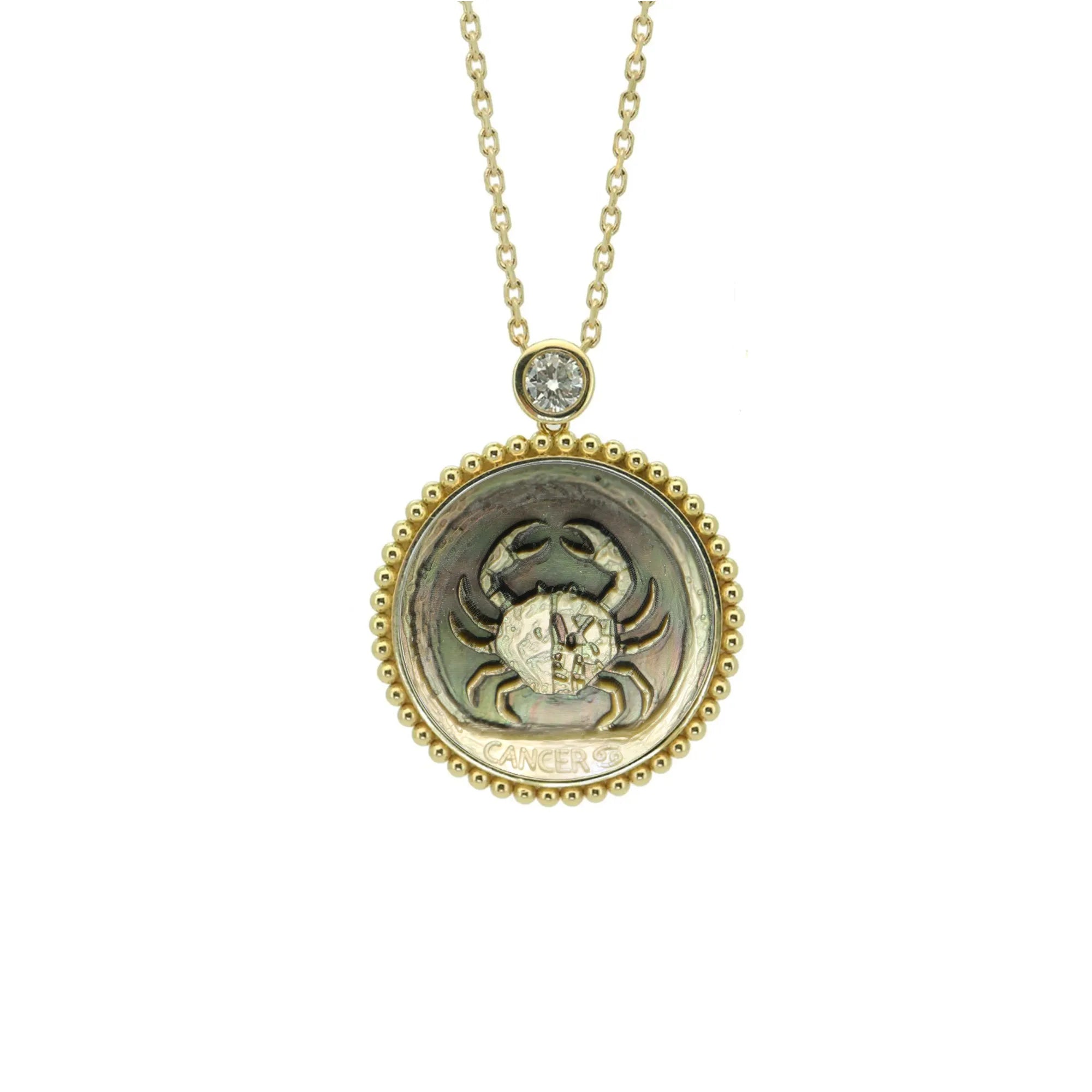 Avant-Garde Abstract Zodiac Relief Necklace-Beaded