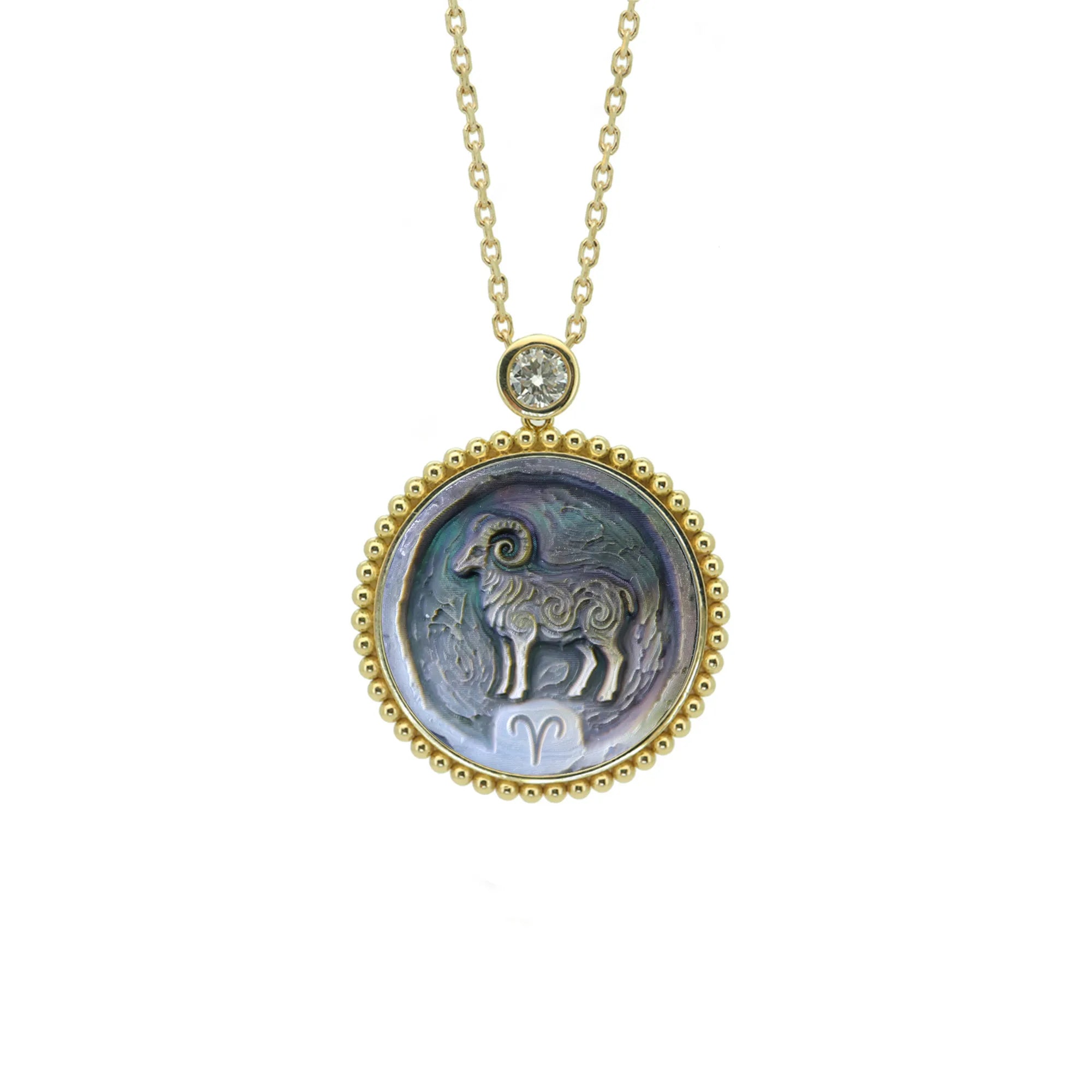 Post-Impressionist Zodiac Necklace-Beaded