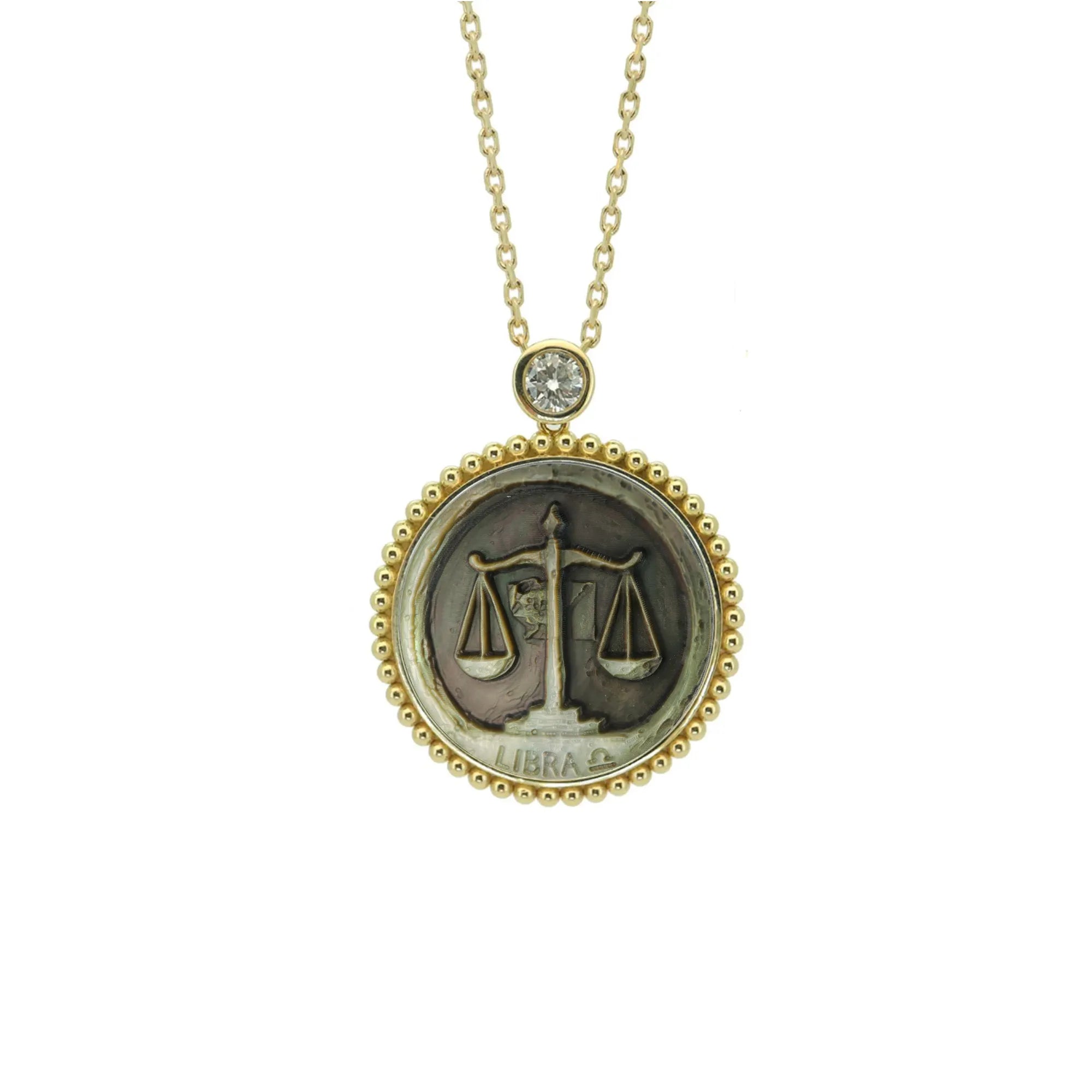 Avant-Garde Abstract Zodiac Relief Necklace-Beaded