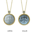 Libra Archaeological Style Zodiac Necklace - Beaded