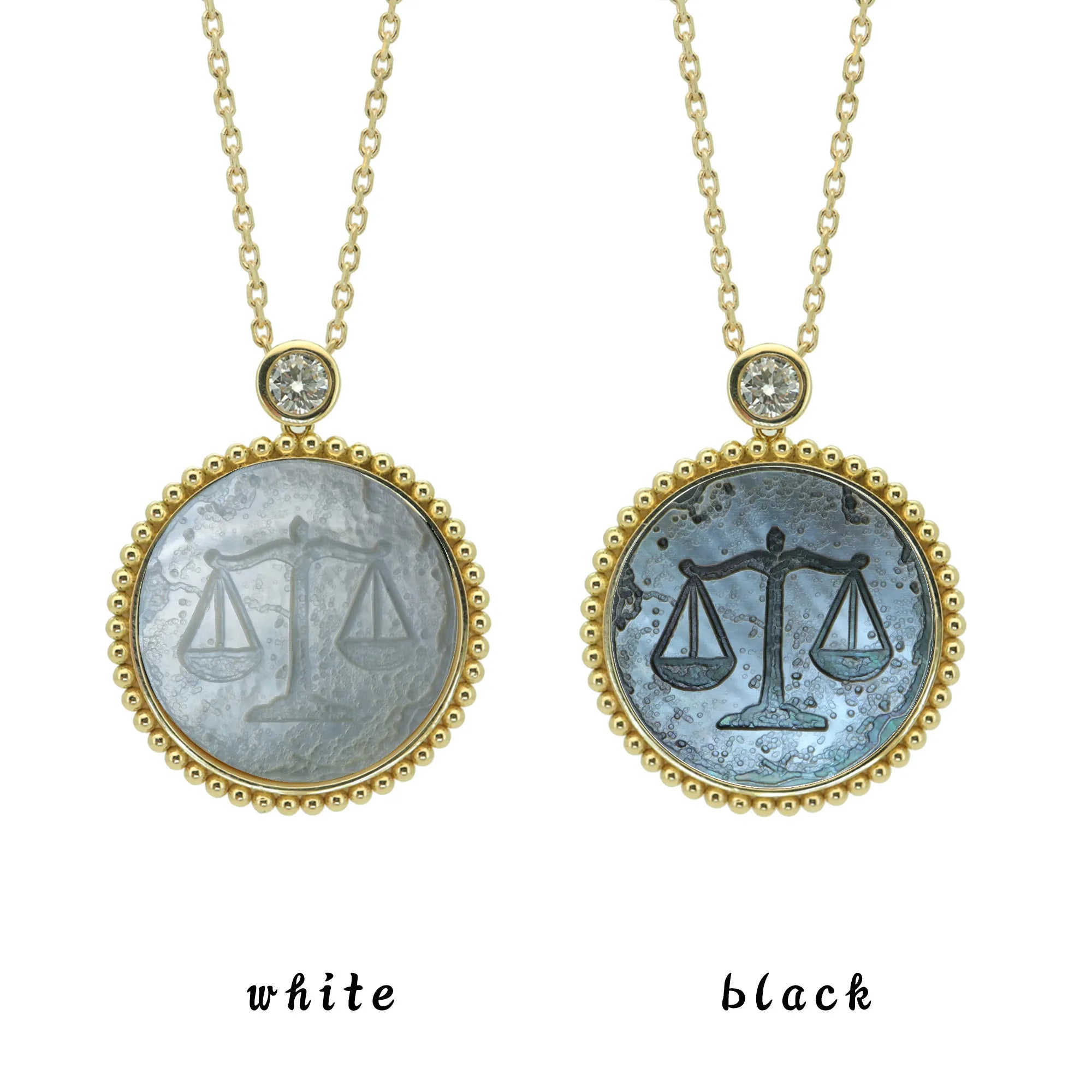Archaeological Style Zodiac Necklace-Beaded