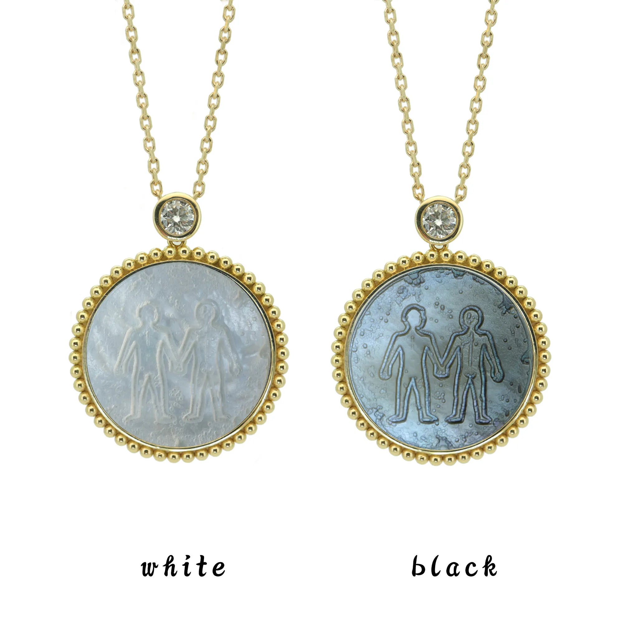 Archaeological Style Zodiac Necklace-Beaded