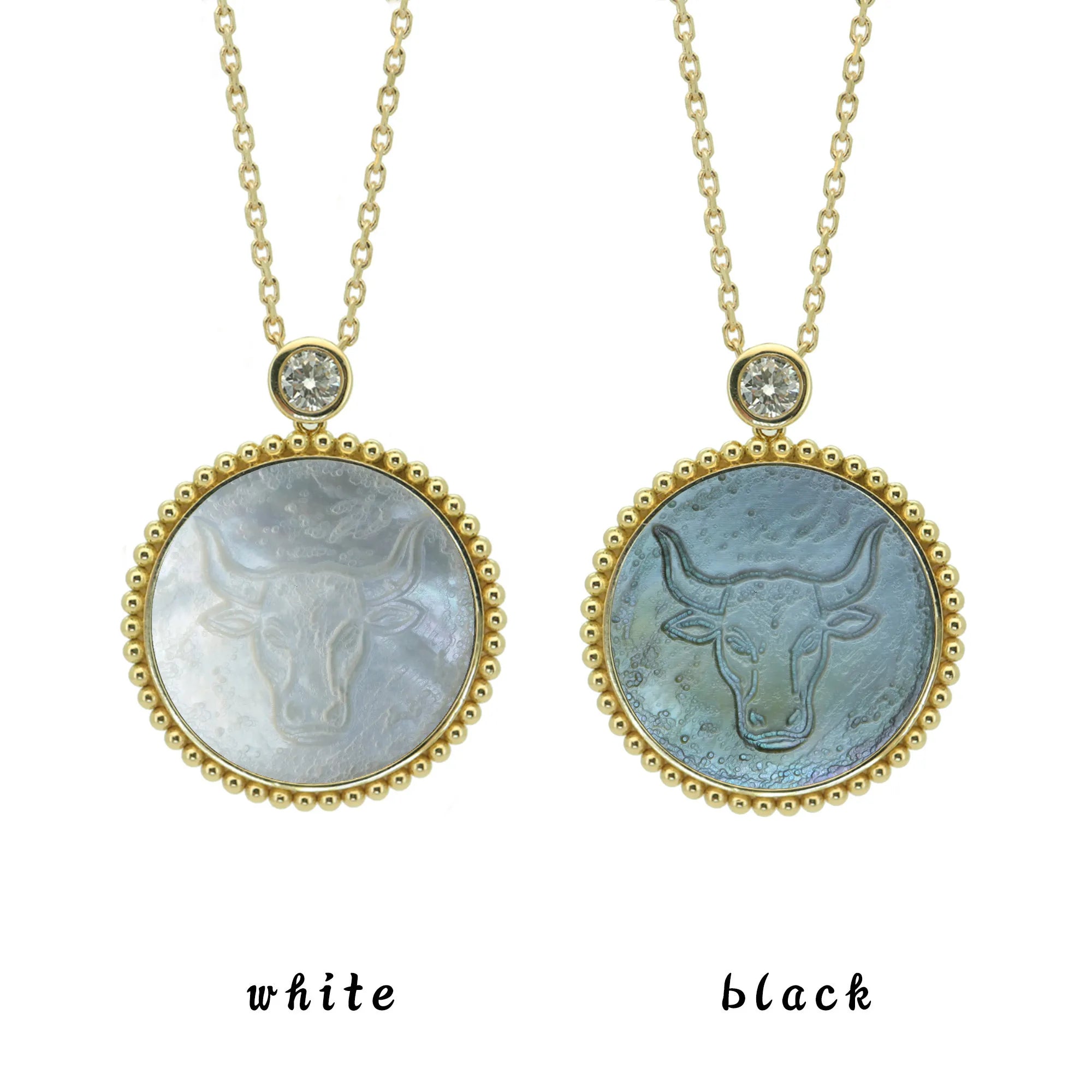 Archaeological Style Zodiac Necklace-Beaded