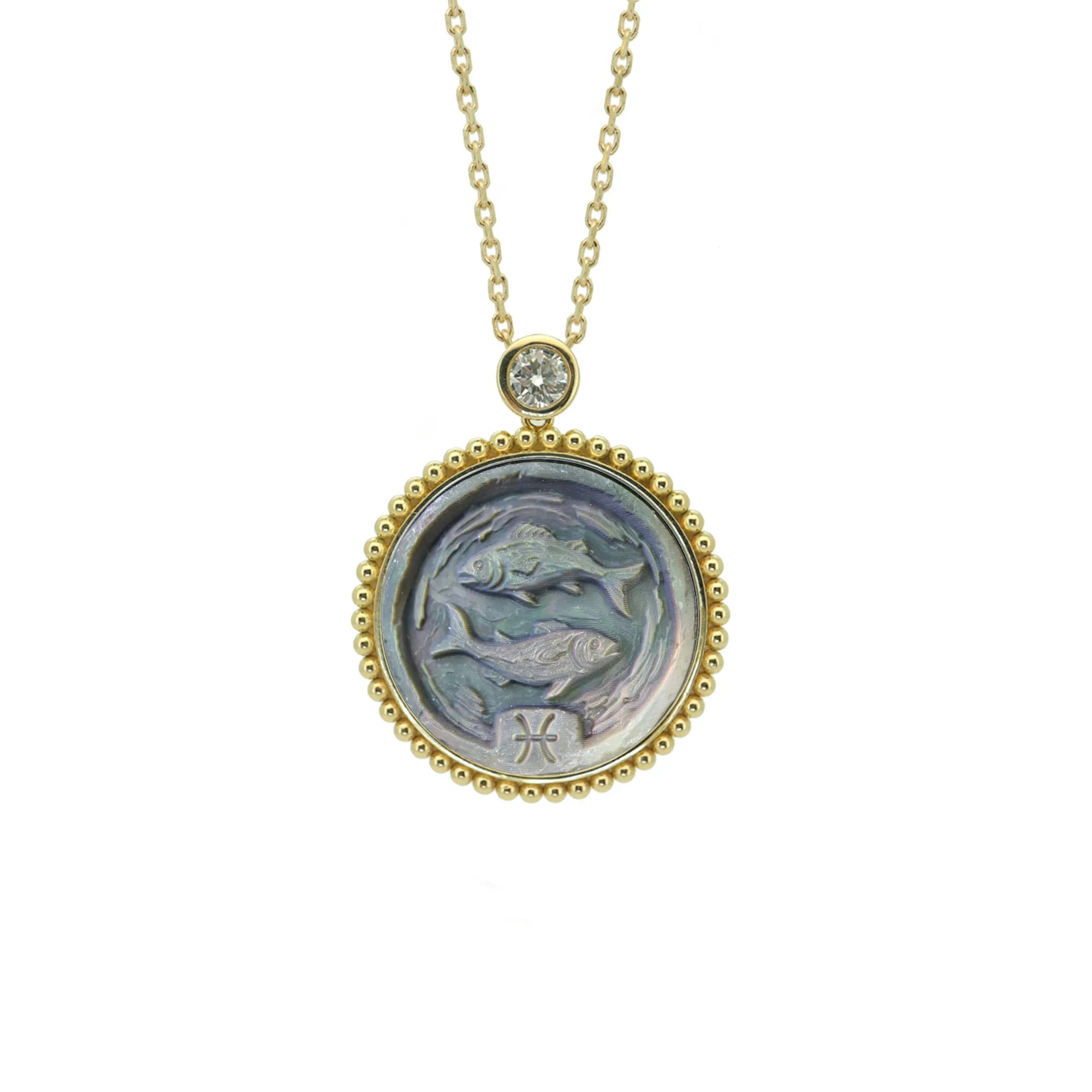 Post-Impressionist Zodiac Necklace-Beaded