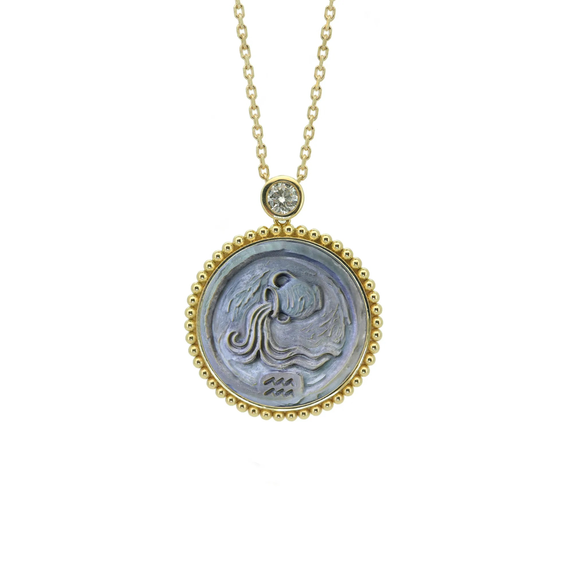 Post-Impressionist Zodiac Necklace-Beaded
