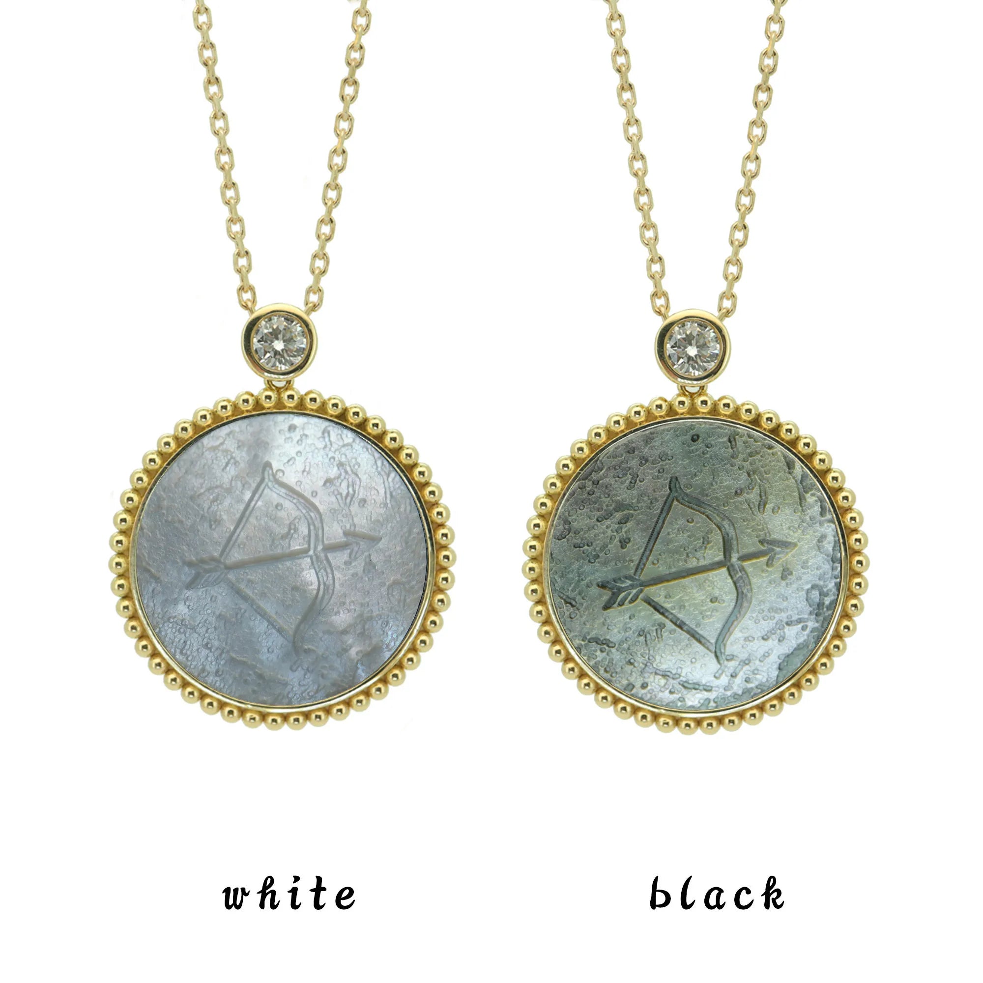 Archaeological Style Zodiac Necklace-Beaded