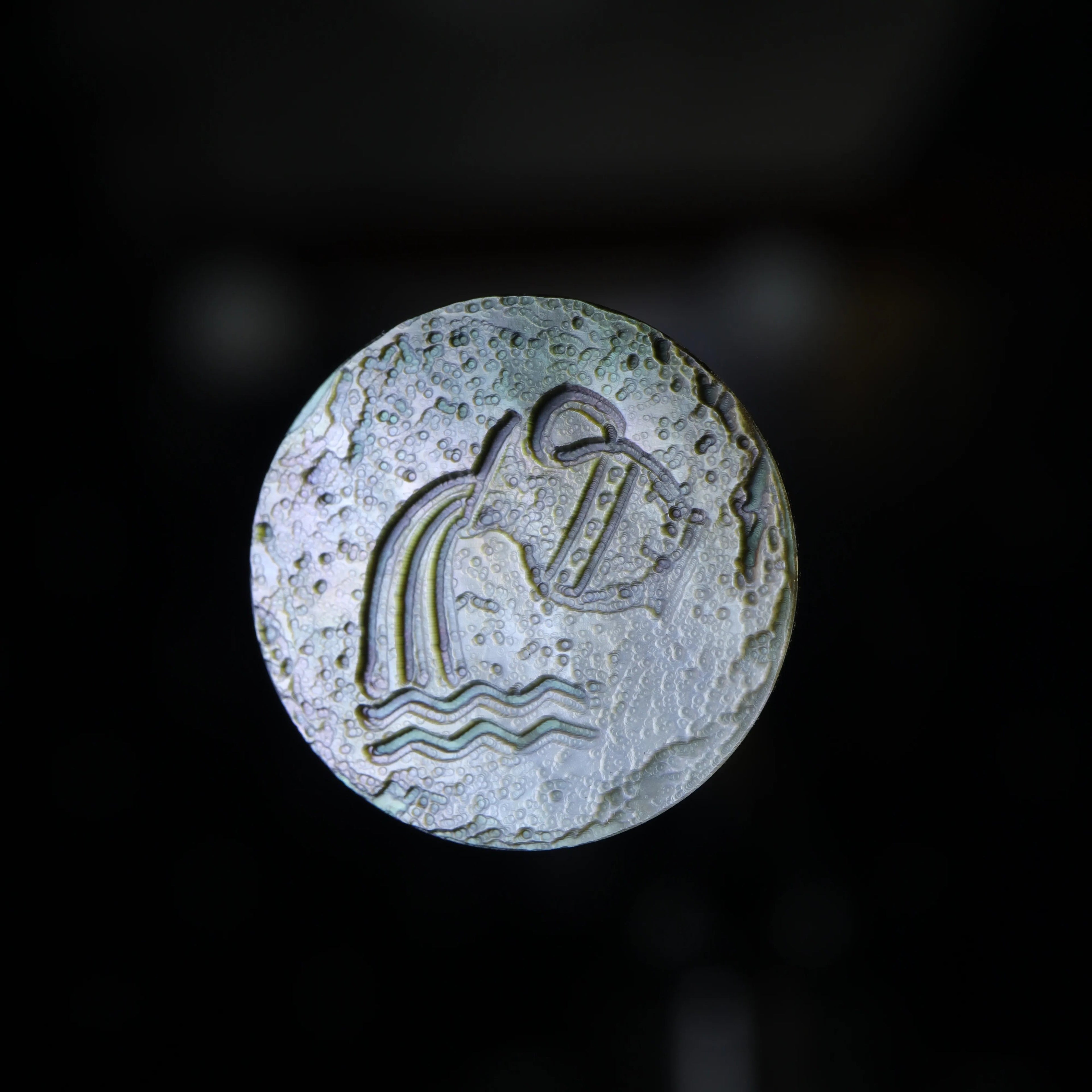 Flat Archaeological Style Zodiac Necklace-Twisted (Copy)