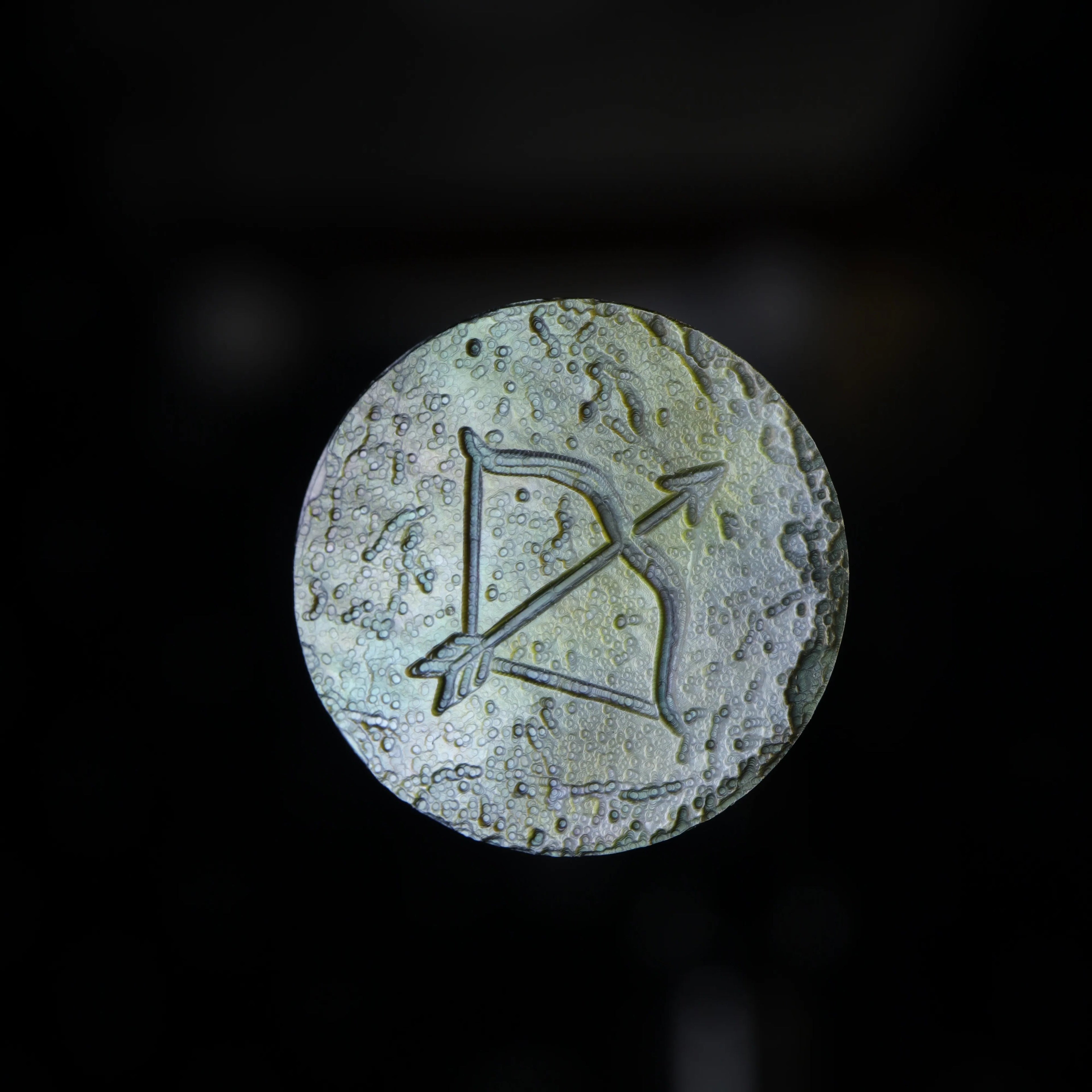 Flat Archaeological Style Zodiac Necklace-Twisted (Copy)