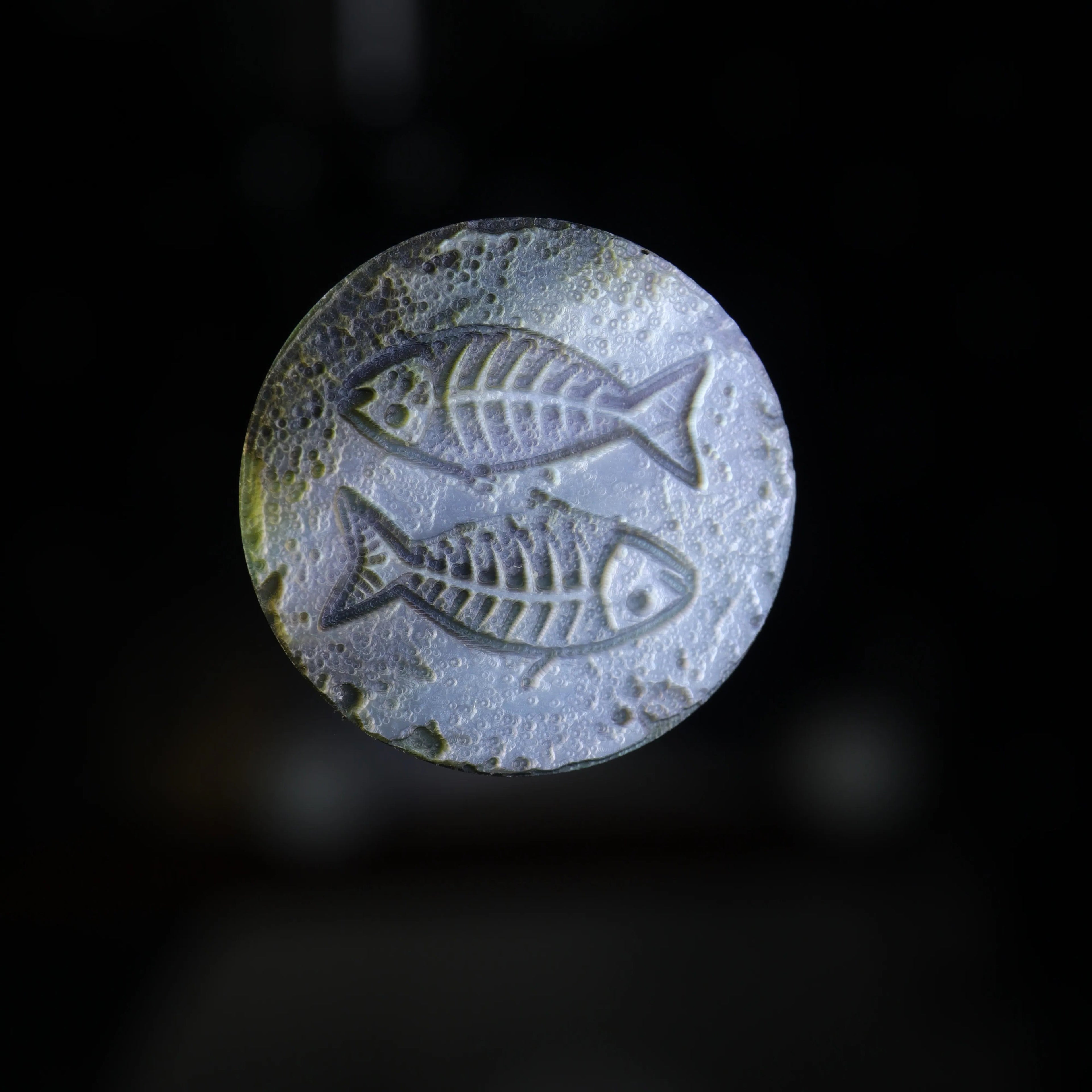Flat Archaeological Style Zodiac Necklace-Twisted (Copy)