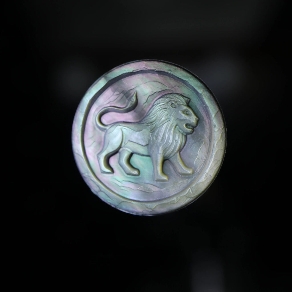 Zodiac Shell Carving Disc — Stone-Hewn Style