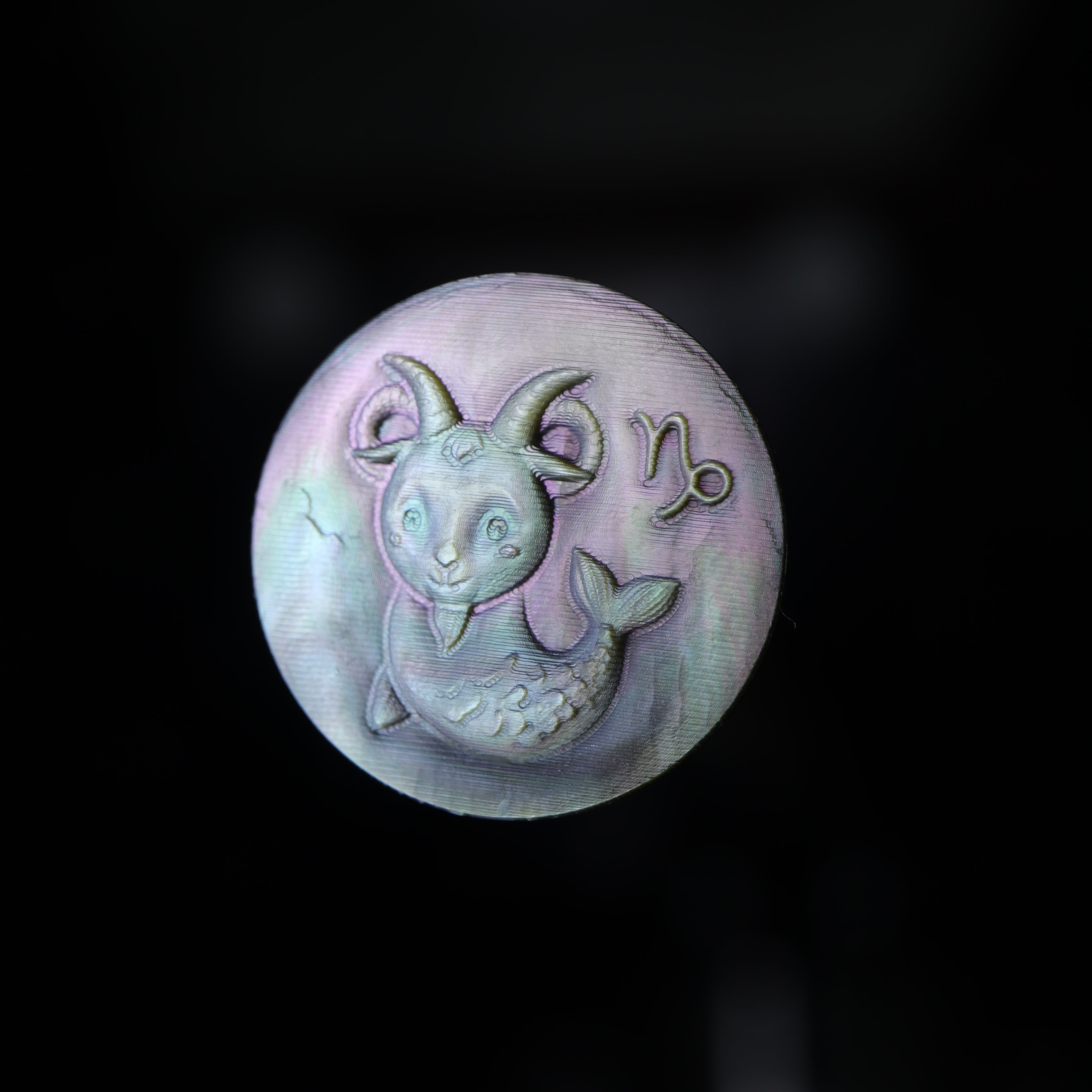 Zodiac Shell Carving Disc