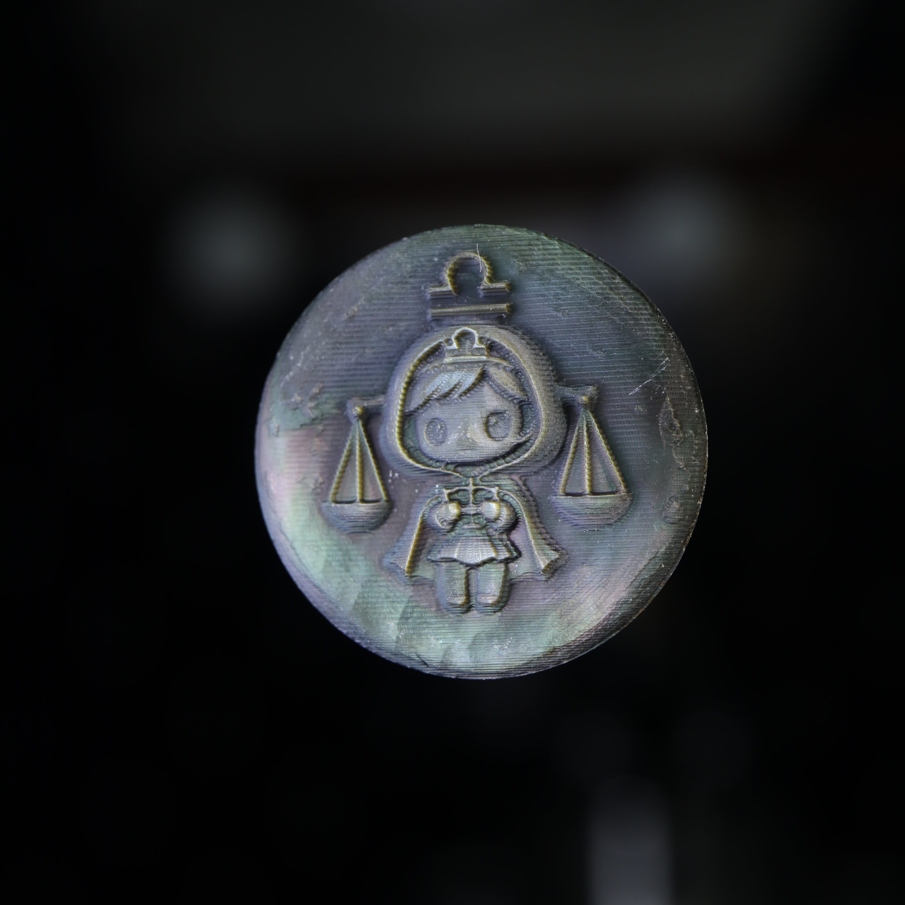 Zodiac Shell Carving Disc