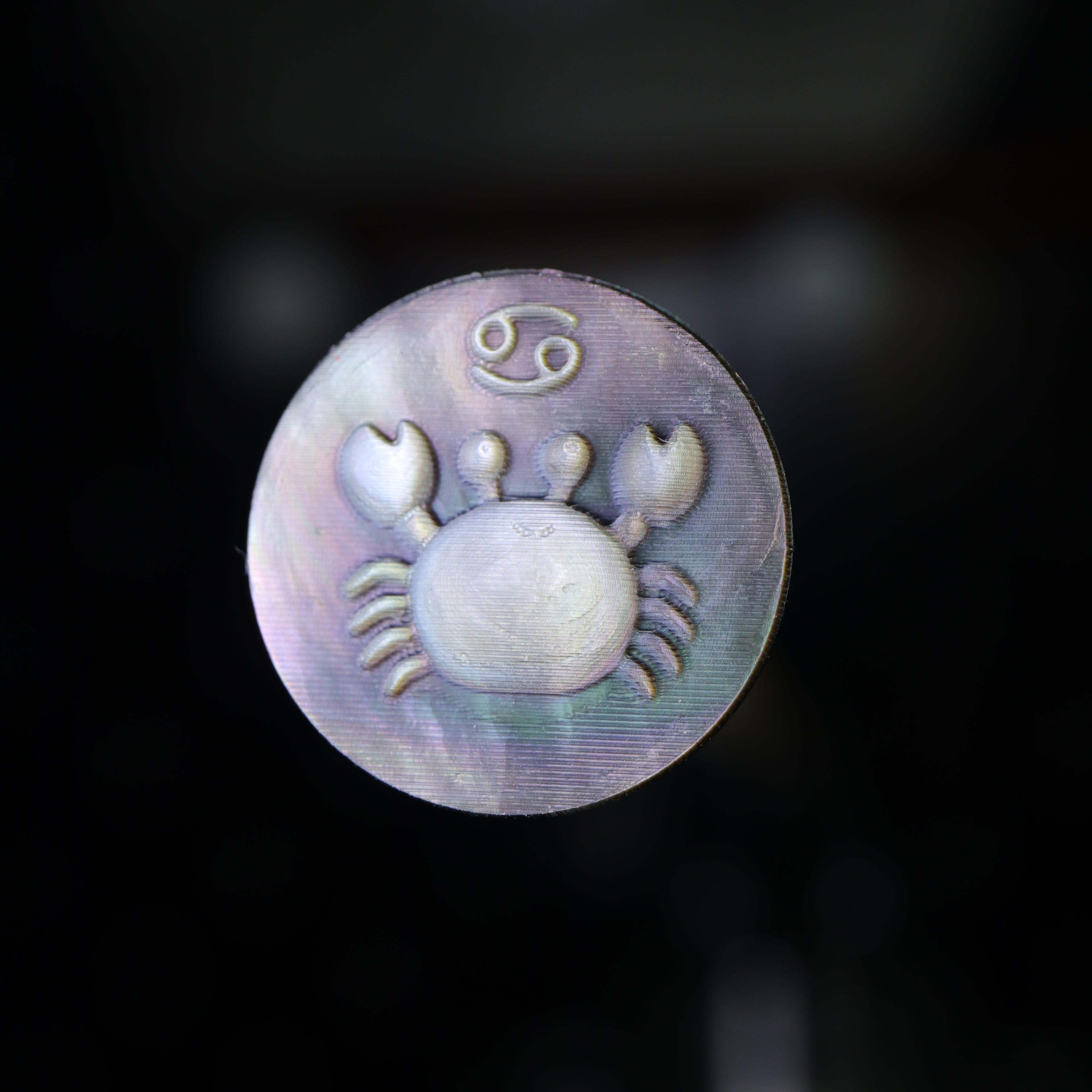 Zodiac Shell Carving Disc
