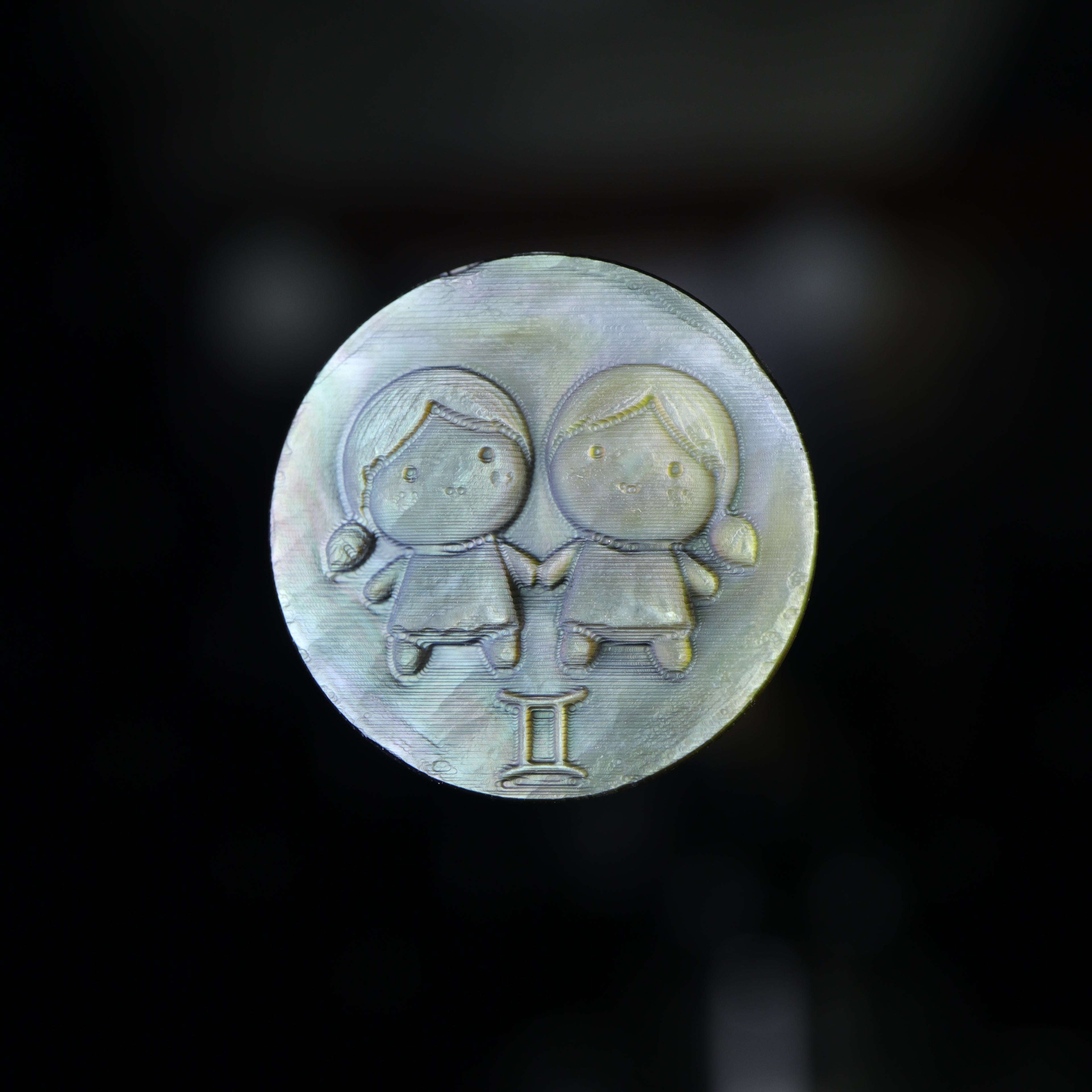 Zodiac Shell Carving Disc