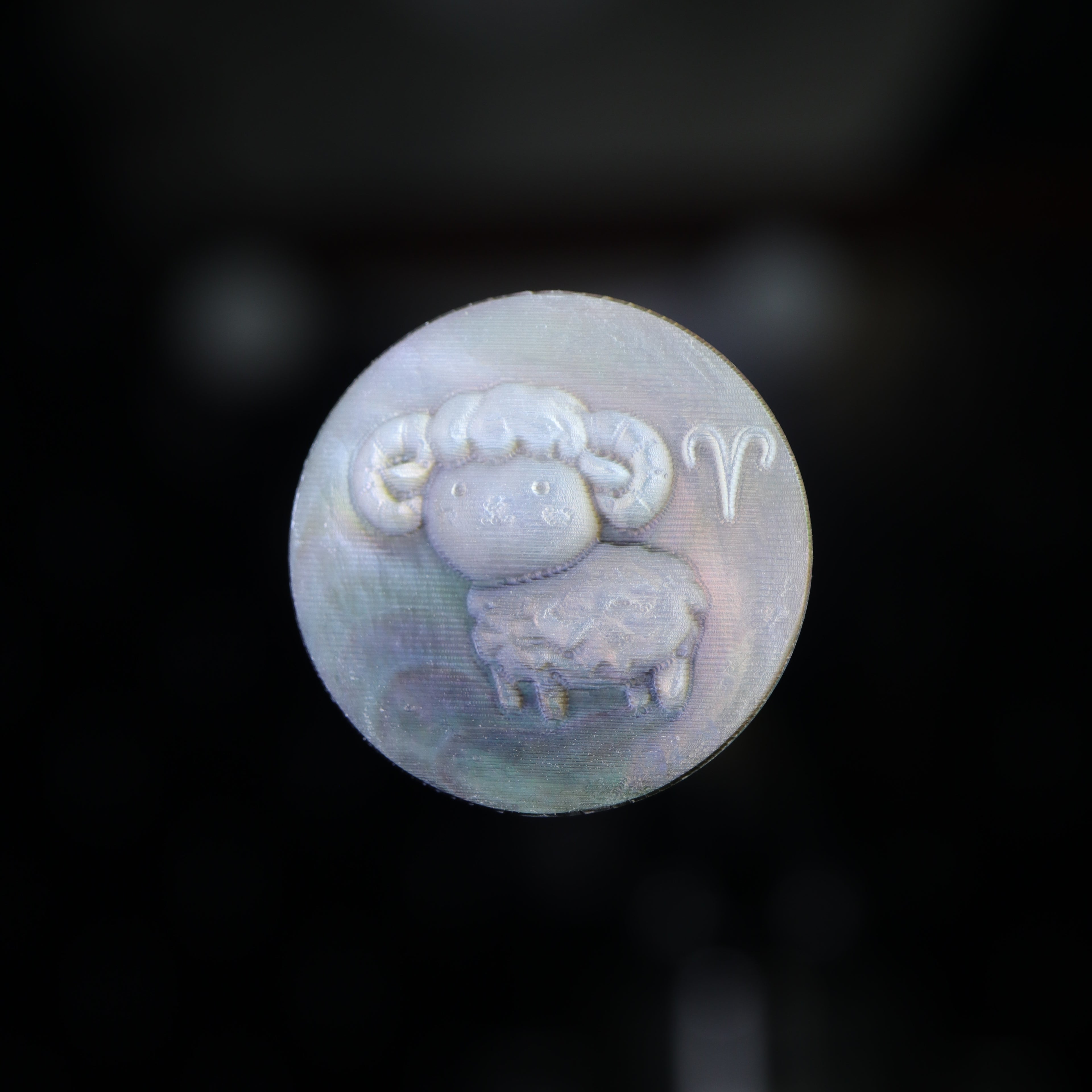 Zodiac Shell Carving Disc