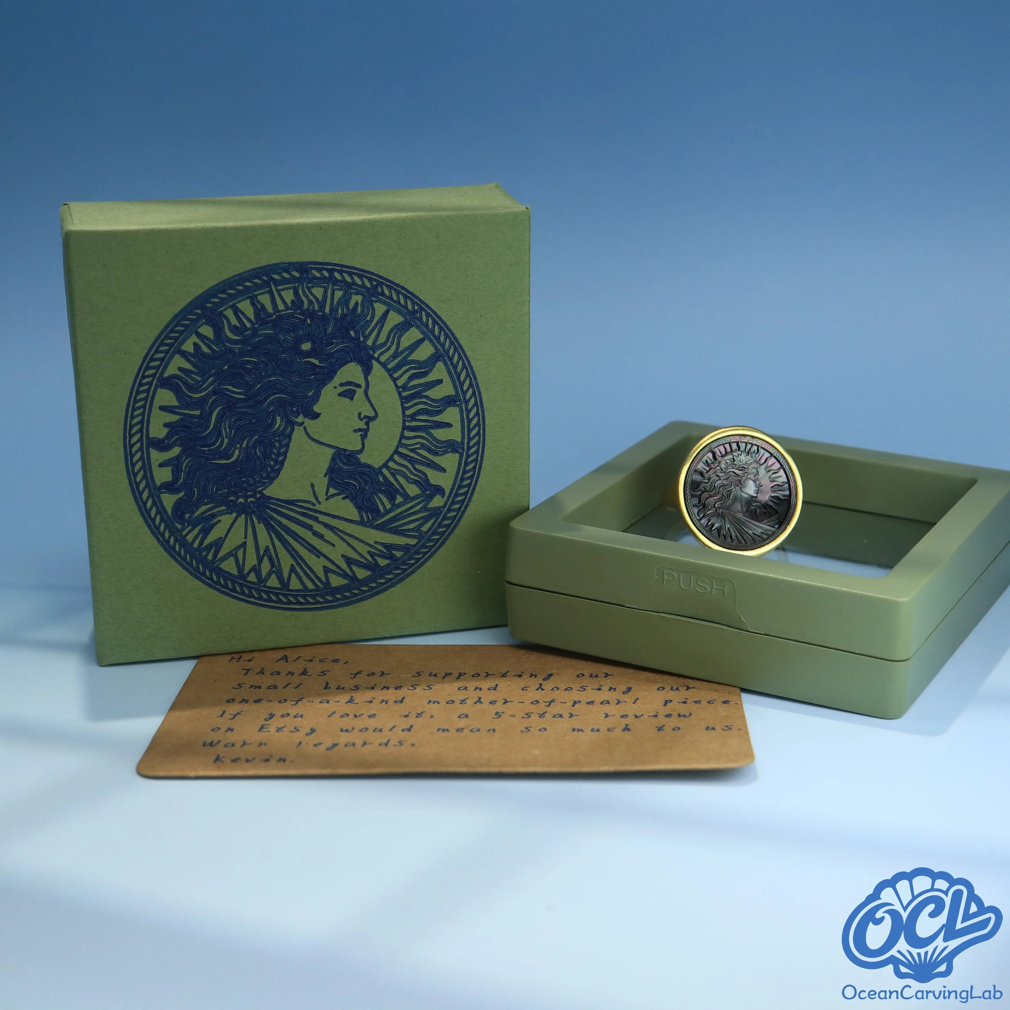 Personalized Leo jewelry with options for unique constellation patterns and hand-finishing.