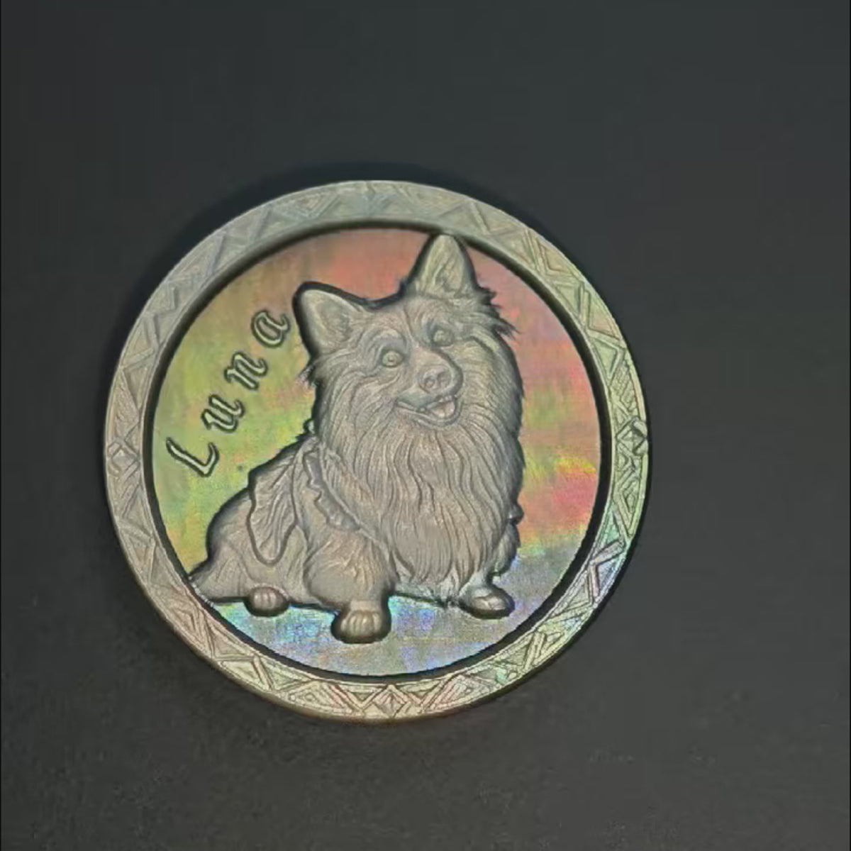 Custom Order — Carved Mother-of-Pearl Shell