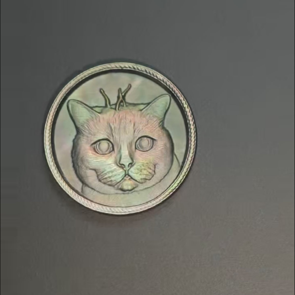 Custom Order — Carved Mother-of-Pearl Shell