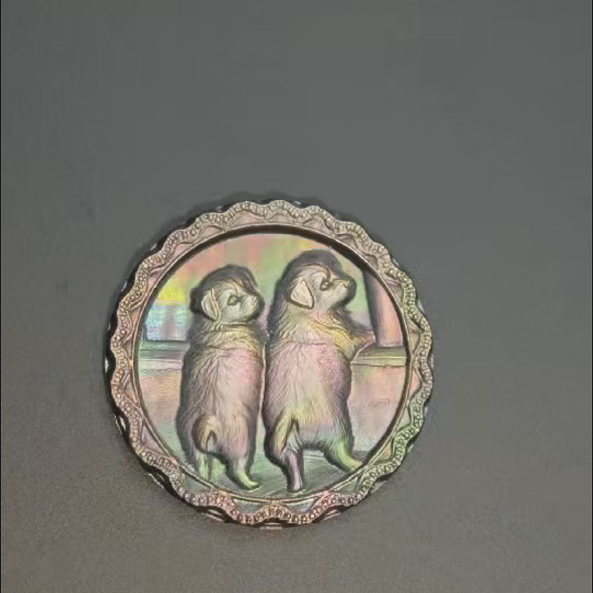Custom Order — Carved Mother-of-Pearl Shell