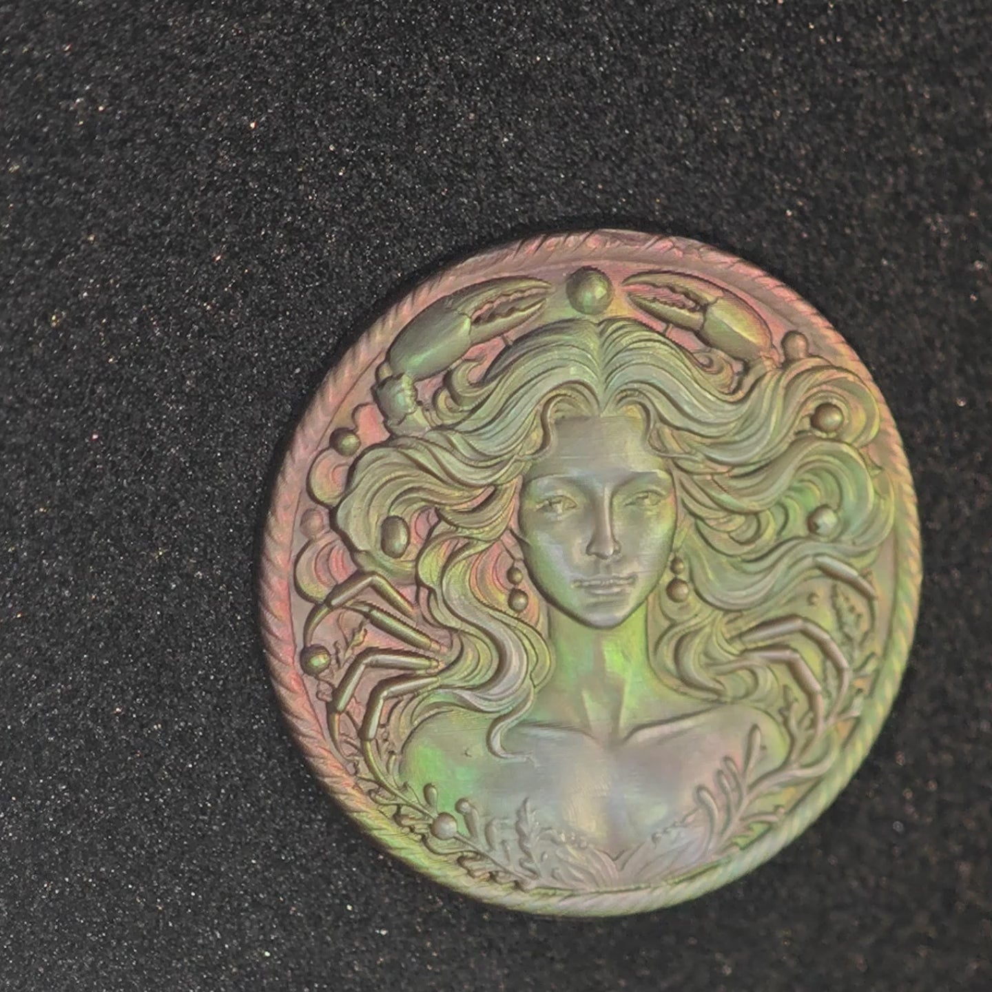 Cancer Greek Goddess Zodiac Necklace - Twisted